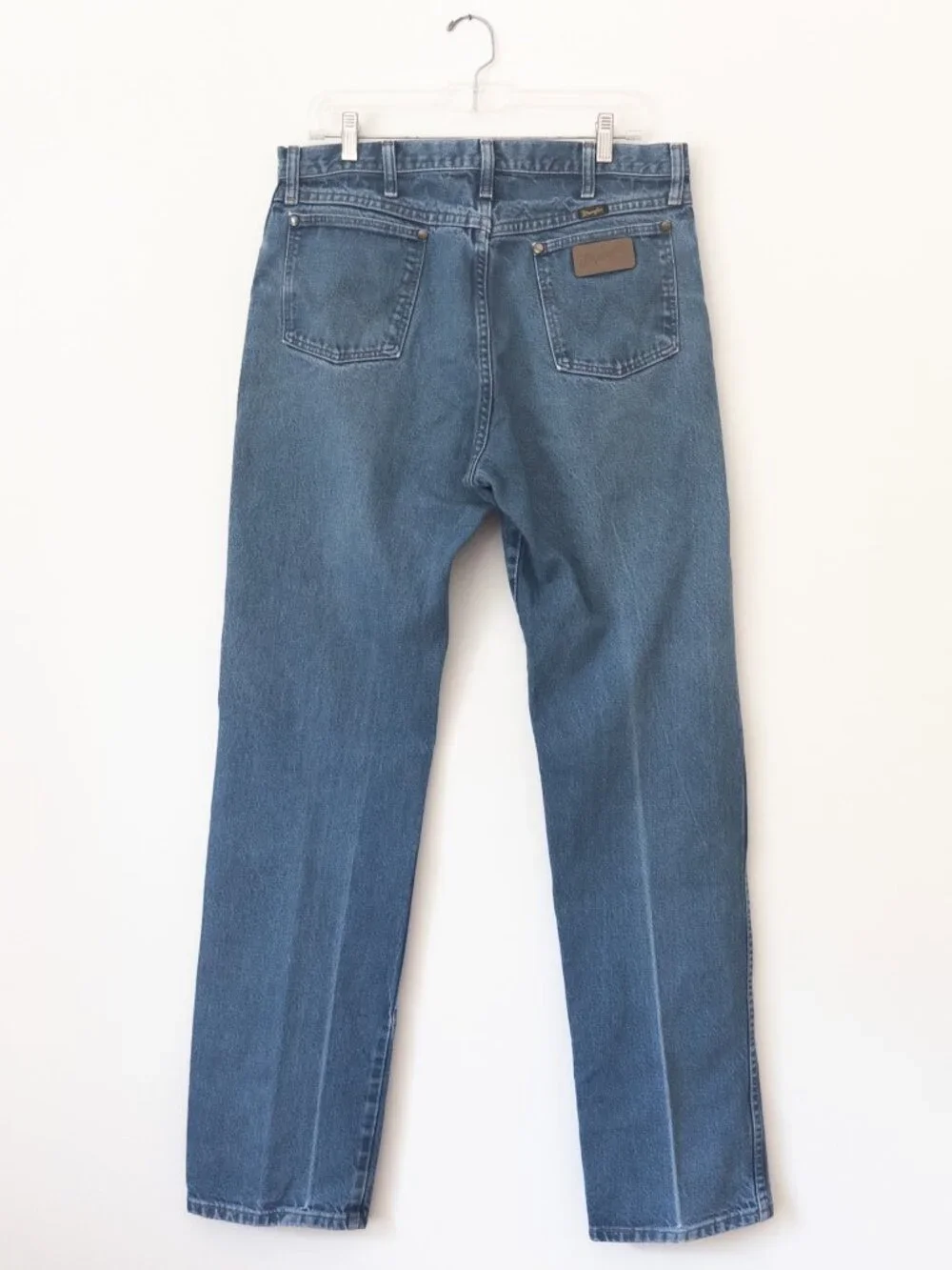 VTG 80s/90s Wrangler 100% Cotton Made in USA Straight Leg Men's Size 34/34